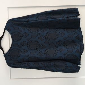 Loft Abstract Print Blouse